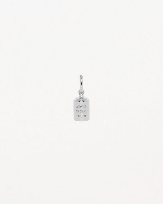 Pendentif Homme Or blanc 18 carats & diamant - Mon Petit Poids