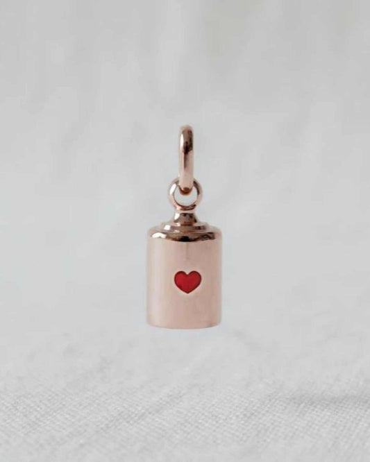 Pendentif Léopoldine Chateau x Mon Petit Poids plaqué or rose - Mon Petit Poids