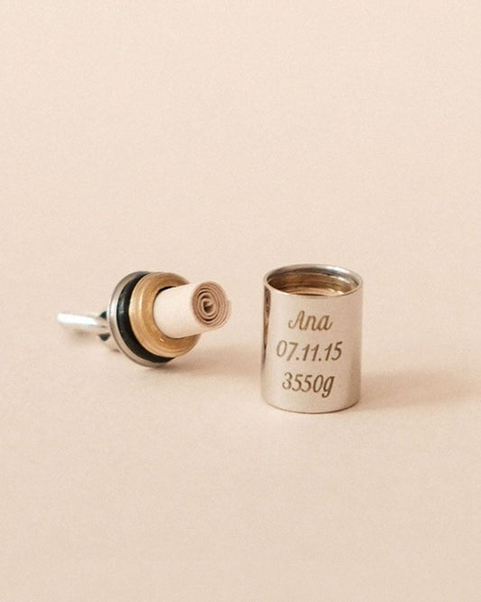 Pendentif Mon Petit Secret argenté rhodié - Mon Petit Poids