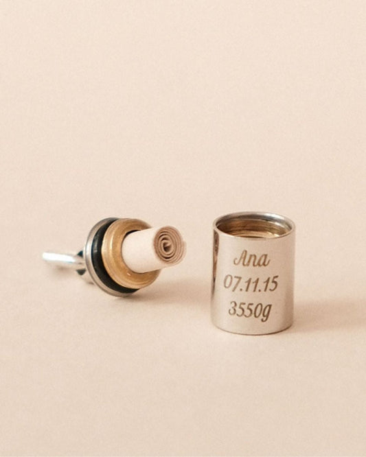 Pendentif Mon Petit Secret argenté rhodié - Mon Petit Poids