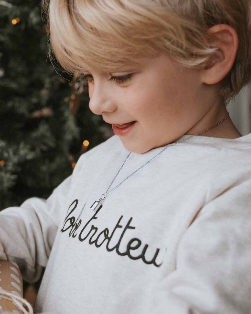 Pendentif Mon Petit Secret enfant argenté rhodié - Mon Petit Poids