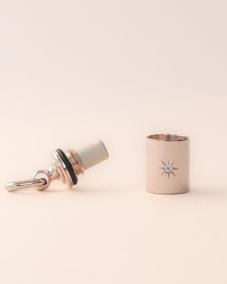 Pendentif Mon Petit Secret étoilé enfant plaqué or rose - Mon Petit Poids