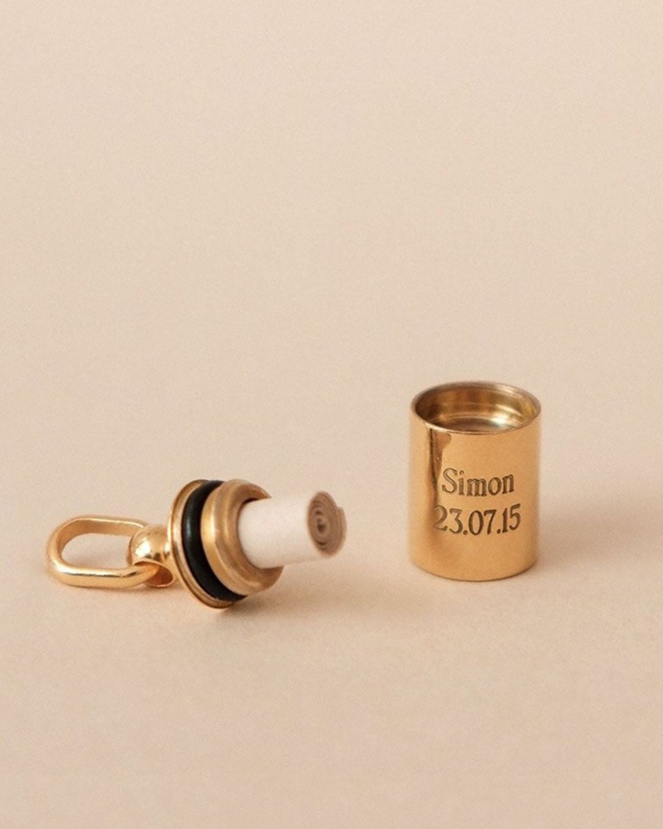 Pendentif Mon Petit Secret étoilé plaqué or jaune - Mon Petit Poids