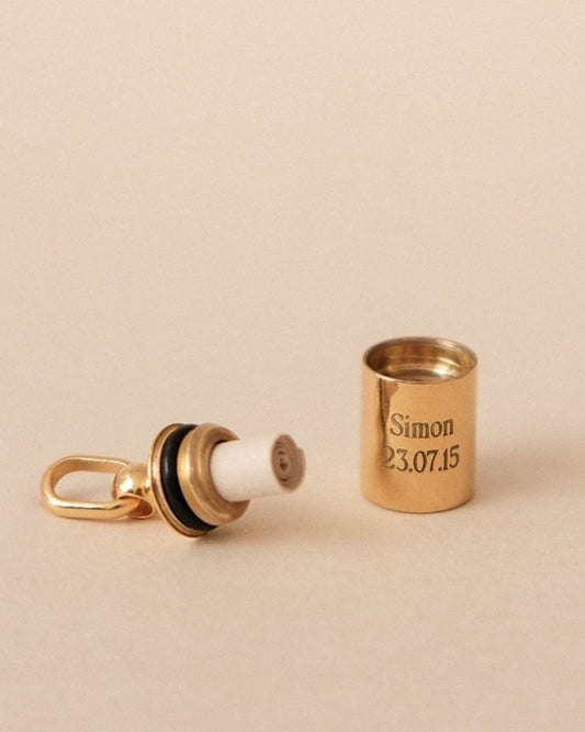 Pendentif Mon Petit Secret étoilé plaqué or jaune - Mon Petit Poids