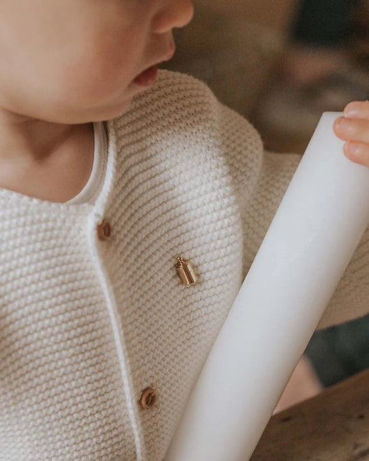 Pin's Mon Petit Poids enfant doré or jaune - Mon Petit Poids