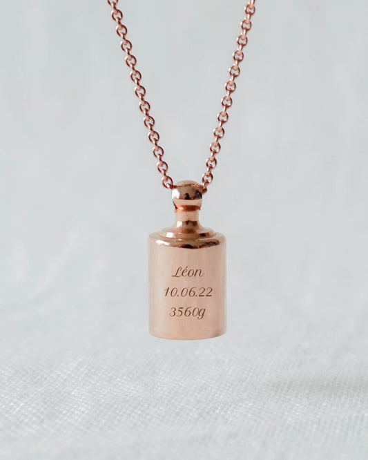 Sautoir Mon Petit Poids plaqué or rose - Mon Petit Poids